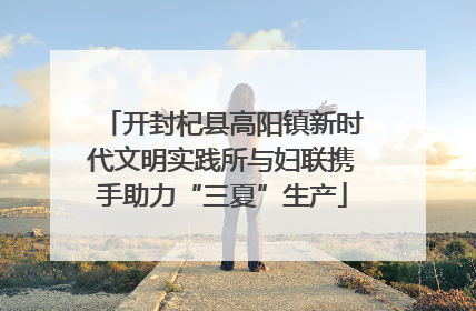 开封杞县高阳镇新时代文明实践所与妇联携手助力“三夏”生产