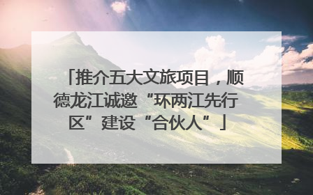 推介五大文旅项目，顺德龙江诚邀“环两江先行区”建设“合伙人”