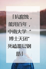 抗腐蚀，能用百年，中南大学“博士天团”死磕覆层钢筋