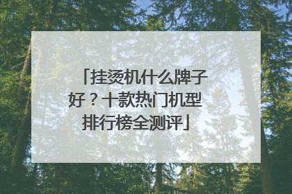 挂烫机什么牌子好？十款热门机型排行榜全测评