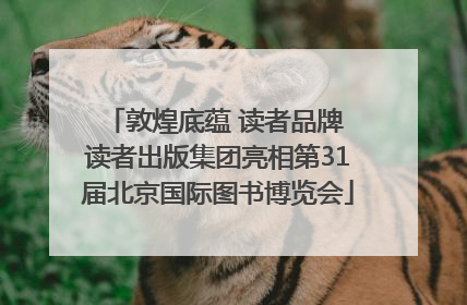 敦煌底蕴 读者品牌 读者出版集团亮相第31届北京国际图书博览会