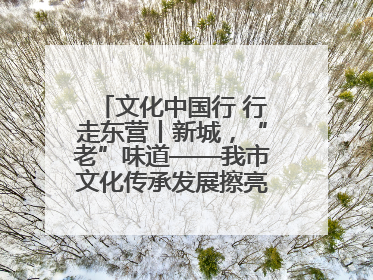 文化中国行 行走东营丨新城，“老”味道——我市文化传承发展擦亮地域特色
