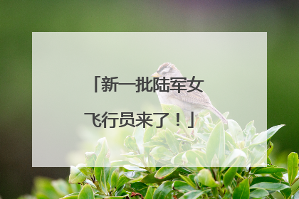 新一批陆军女飞行员来了！