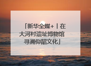 新华全媒+丨在大河村遗址博物馆寻溯仰韶文化