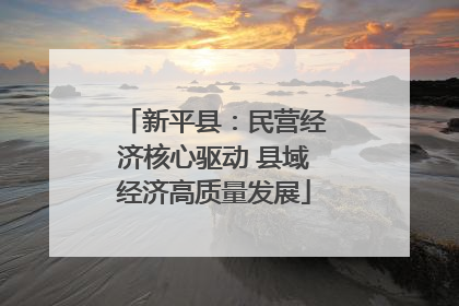 新平县：民营经济核心驱动 县域经济高质量发展