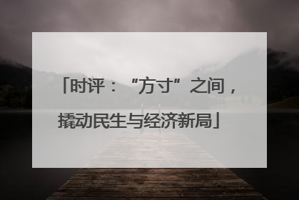 时评：“方寸”之间，撬动民生与经济新局