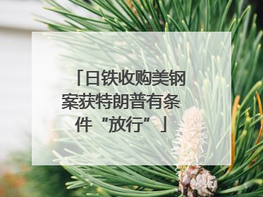 日铁收购美钢案获特朗普有条件“放行”