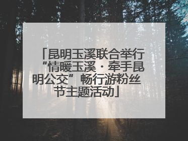 昆明玉溪联合举行“情暖玉溪・牵手昆明公交”畅行游粉丝节主题活动