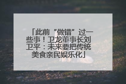 此前“做错”过一些事！卫龙董事长刘卫平：未来要把传统美食亲民娱乐化