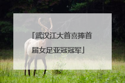 武汉江大首喜捧首届女足亚冠冠军