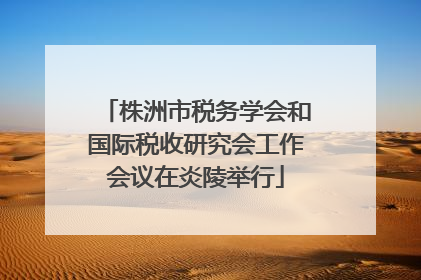 株洲市税务学会和国际税收研究会工作会议在炎陵举行
