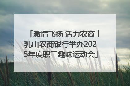 激情飞扬 活力农商丨乳山农商银行举办2025年度职工趣味运动会