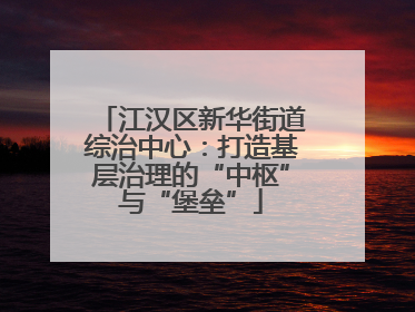 江汉区新华街道综治中心：打造基层治理的“中枢”与“堡垒”
