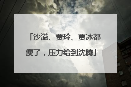 沙溢、贾玲、贾冰都瘦了，压力给到沈腾