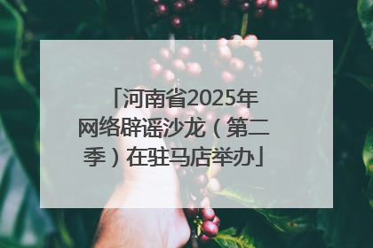 河南省2025年网络辟谣沙龙（第二季）在驻马店举办