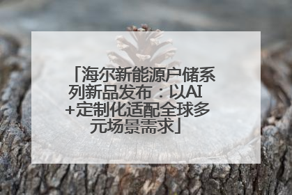 海尔新能源户储系列新品发布：以AI+定制化适配全球多元场景需求