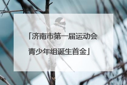 济南市第一届运动会青少年组诞生首金