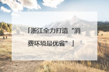 浙江全力打造“消费环境最优省”