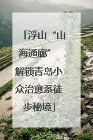 浮山“山海通廊” 解锁青岛小众治愈系徒步秘境