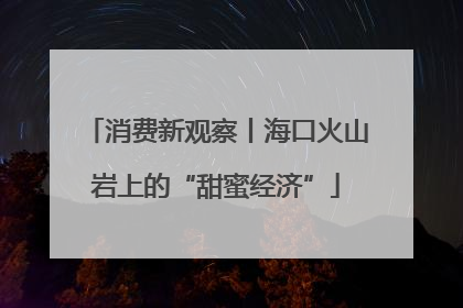 消费新观察丨海口火山岩上的“甜蜜经济”