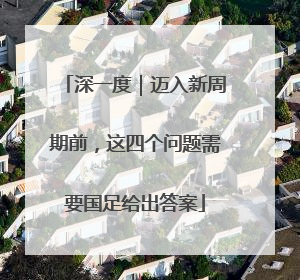 深一度｜迈入新周期前，这四个问题需要国足给出答案