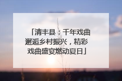 清丰县：千年戏曲邂逅乡村振兴，精彩戏曲盛宴燃动夏日