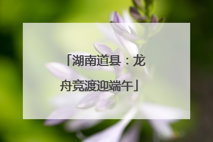 湖南道县：龙舟竞渡迎端午
