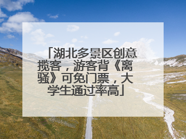 湖北多景区创意揽客，游客背《离骚》可免门票，大学生通过率高