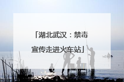 湖北武汉：禁毒宣传走进火车站