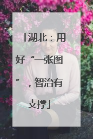 湖北:用好“一张图”,智治有支撑