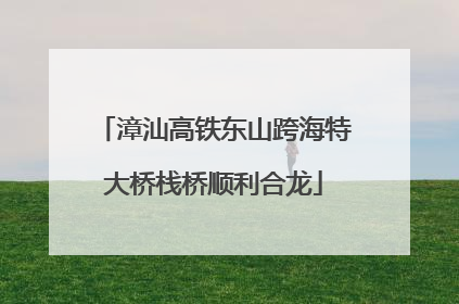 漳汕高铁东山跨海特大桥栈桥顺利合龙
