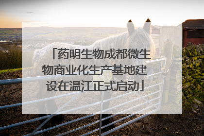 药明生物成都微生物商业化生产基地建设在温江正式启动