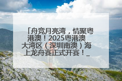 舟竞月亮湾，情聚粤港澳！2025粤港澳大湾区（深圳南澳）海上龙舟赛正式开赛！_深圳新闻网