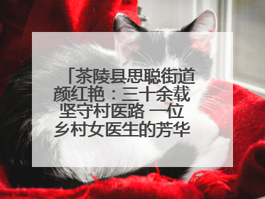 茶陵县思聪街道颜红艳：三十余载坚守村医路 一位乡村女医生的芳华与担当