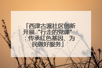 西津古渡社区创新开展“行走的党课”：传承红色基因、为民做好服务