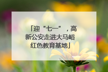 迎“七一”，高新公安走进大马峪红色教育基地