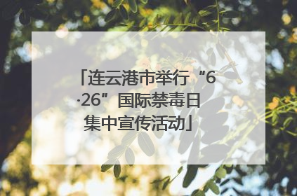 连云港市举行“6·26”国际禁毒日集中宣传活动