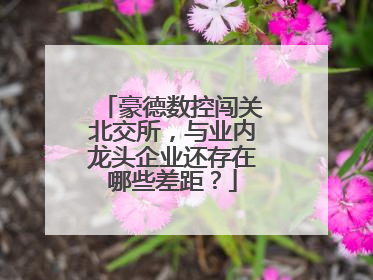 豪德数控闯关北交所，与业内龙头企业还存在哪些差距？