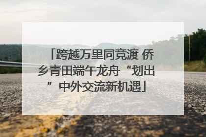 跨越万里同竞渡 侨乡青田端午龙舟“划出”中外交流新机遇