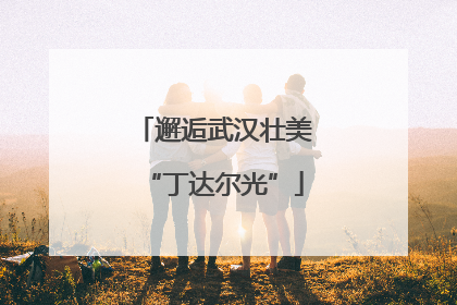 邂逅武汉壮美“丁达尔光”