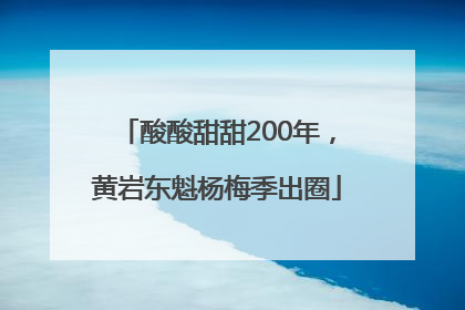 酸酸甜甜200年，黄岩东魁杨梅季出圈