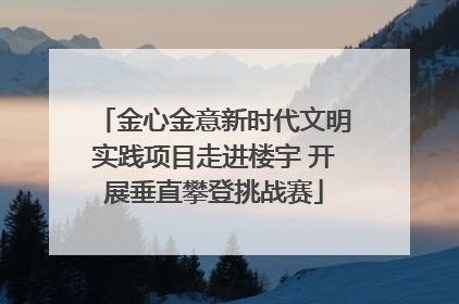 金心金意新时代文明实践项目走进楼宇 开展垂直攀登挑战赛