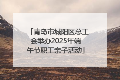 青岛市城阳区总工会举办2025年端午节职工亲子活动