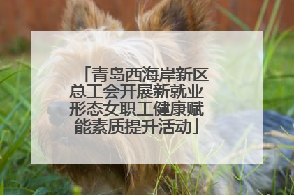 青岛西海岸新区总工会开展新就业形态女职工健康赋能素质提升活动