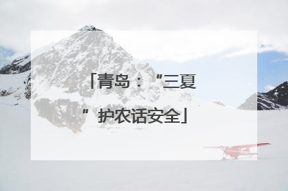 青岛：“三夏”护农话安全