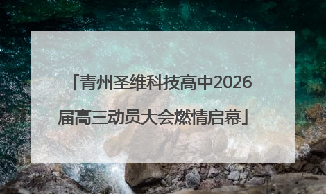 青州圣维科技高中2026届高三动员大会燃情启幕