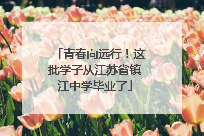 青春向远行！这批学子从江苏省镇江中学毕业了