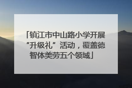 镇江市中山路小学开展“升级礼”活动，覆盖德智体美劳五个领域