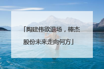 陶建伟欲退场，棒杰股份未来走向何方