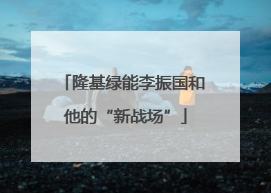 隆基绿能李振国和他的“新战场”